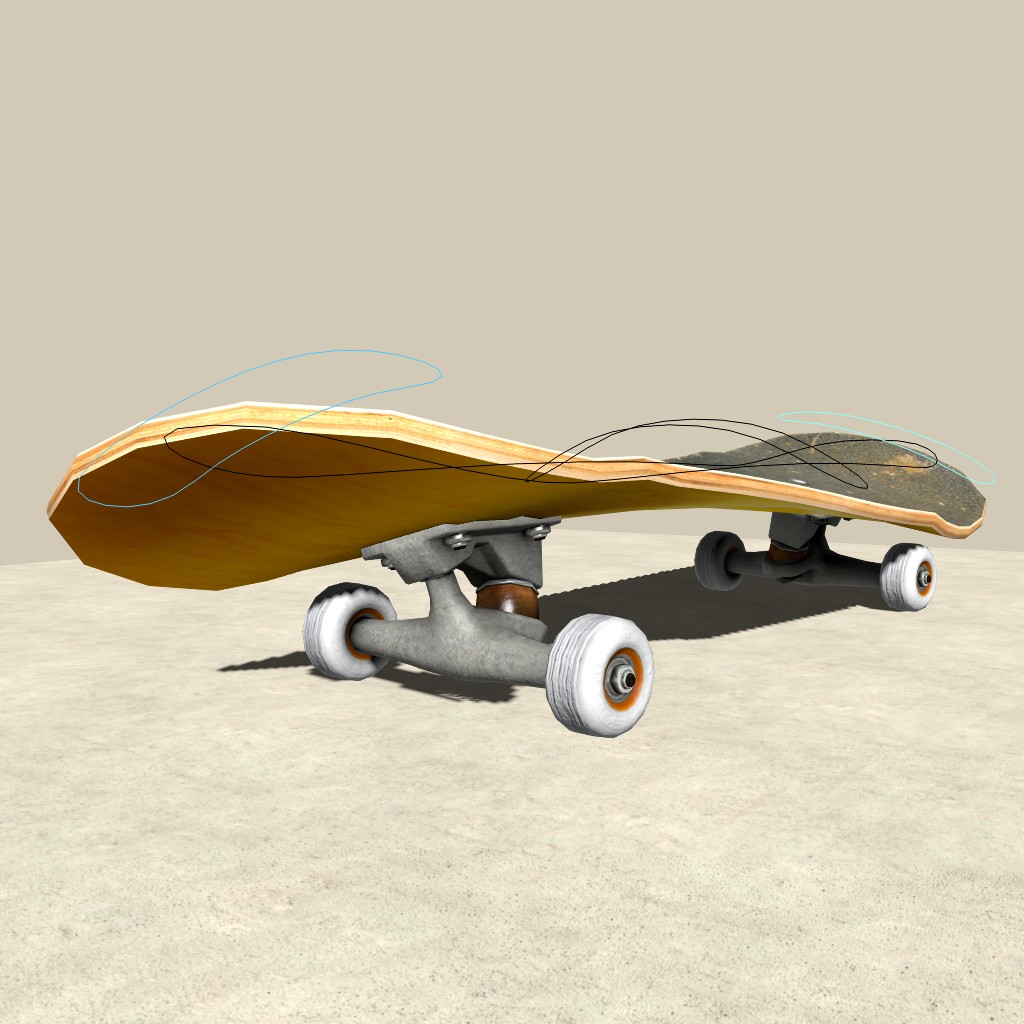 Fully rigged Skateboard preview image 3